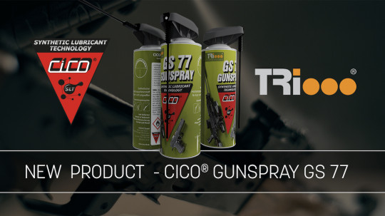 CICO® GUNSPRAY GS 77 - Synthetic high performance lubricant for short and long guns - available from October 2023