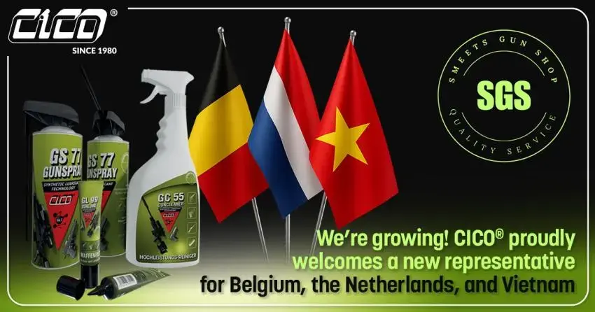 CICO® GunCare with a new distribution partner in Belgium, the Netherlands, and Vietnam